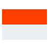 The flag of Indonesia.